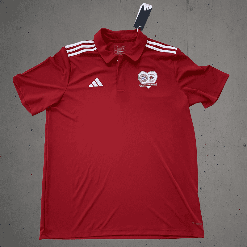 Rot Sonnenblumen und Adidas Logo Fußballtrikot für Fans.